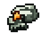 A destroyed enemy’s head tumbling end over end through the air